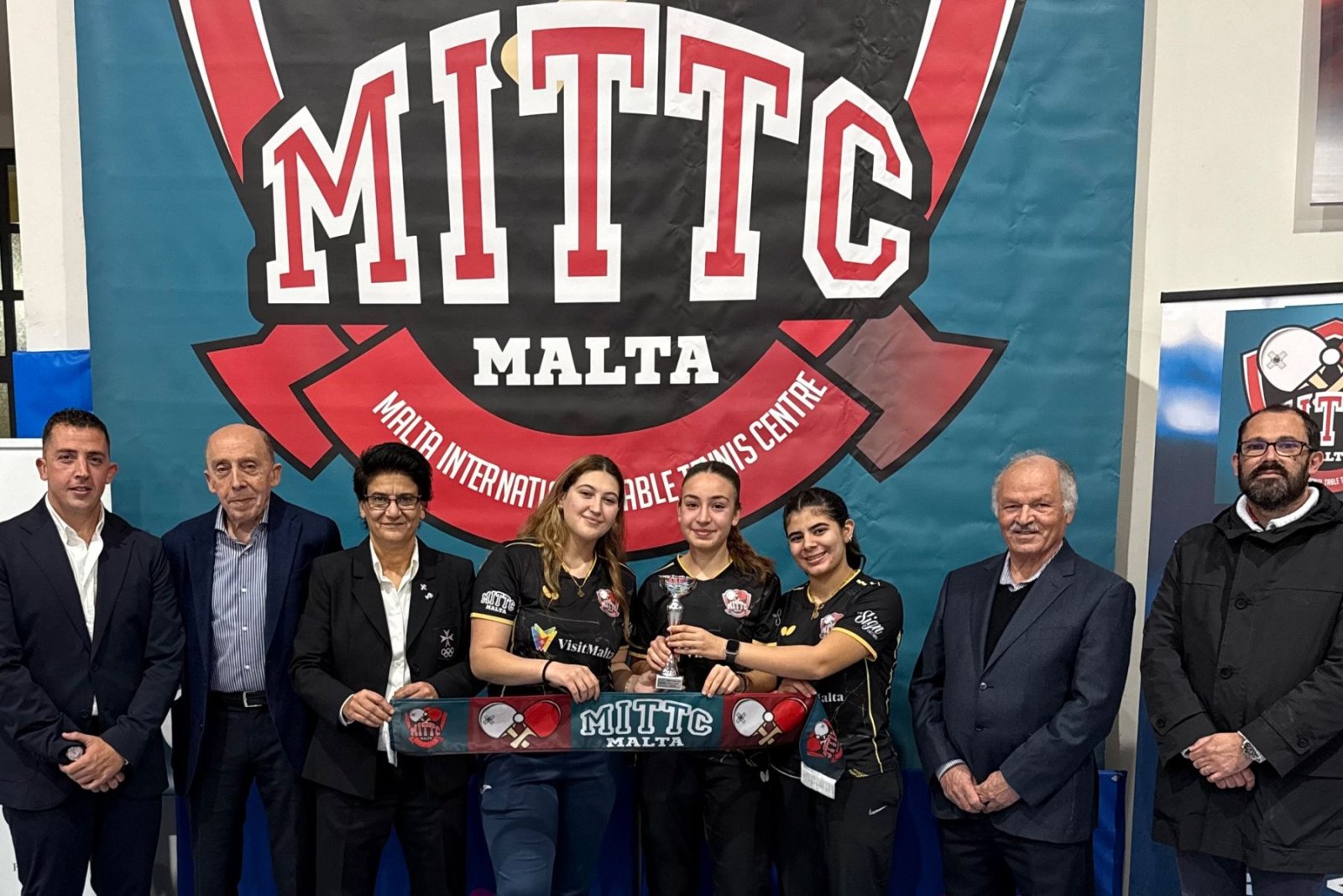 MITTC women's team with their trophy
